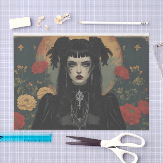 Papier Mousseline Gothic Valentine Decoupage Large (Artisanat)