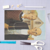 Papier Mousseline gothique américain par Grant Wood, art de reproduc (Artisanat)