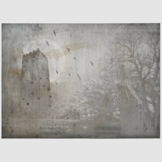 Papier Mousseline Gothique Castle Series Design 2 (Recto)