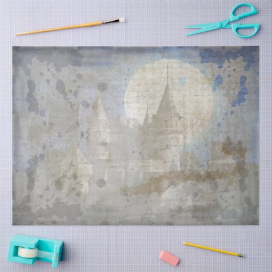 Papier Mousseline Gothique Castle Series Design 7 (Artisanat)