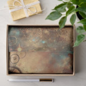 Papier Mousseline Gothique Cosmic Steampunk Cat Dream Decoupage (Cadeau)