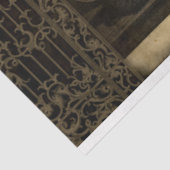 Papier Mousseline Gothique Crâne victorien Halloween Ephémère (Détail)