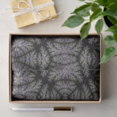 Papier Mousseline Gothique Damask Lavender Sage Fern Motif Craft (Cadeau)