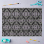 Papier Mousseline Gothique Damask Lavender Sage Fern Motif Craft (Artisanat)