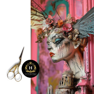 Papier Mousseline Gothique Fantaisiste Paris Gargouille Decoupage