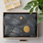 Papier Mousseline Gothique foncé Sentiment noir et jaune (Cadeau)