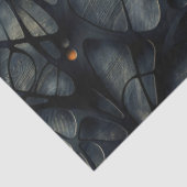 Papier Mousseline Gothique foncé Sentiment noir et jaune (Détail)