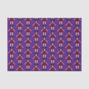 Papier Mousseline Gothique Halloween Vampire Lady Patterned