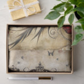 Papier Mousseline Gothique Junk Journal Series Design 8 (Cadeau)