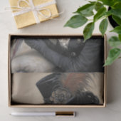 Papier Mousseline Gothique Lady Macaw Découpage (Cadeau)