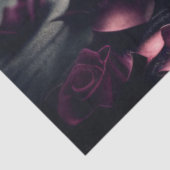 Papier Mousseline Gothique Rose foncé et crâne (Détail)