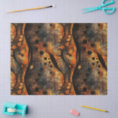 Papier Mousseline Gothique Sombre Sentiment Noir Jaune (Artisanat)