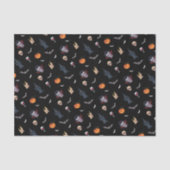 Papier Mousseline 🧛 ♂️ Gothique Vampire Black Tissue Paper 🎃 (Recto)
