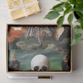 Papier Mousseline Gothique Vampire Skeleton Mermaid Skull Decoupage (Cadeau)