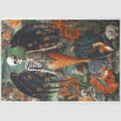 Papier Mousseline Gothique Vampire Skeleton Mermaid Skull Decoupage (Recto)