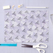 Papier Mousseline Goutte de marbre violet doux (Artisanat)