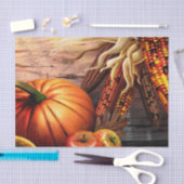 Papier Mousseline grâce-citrouille (Artisanat)