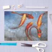 Papier Mousseline Gracieux Koi I (Artisanat)