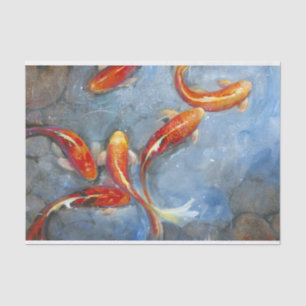 Papier Mousseline Gracieux Koi II