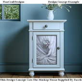 Papier Mousseline Gracity Golden Woman Floral Crown W3 Découpage