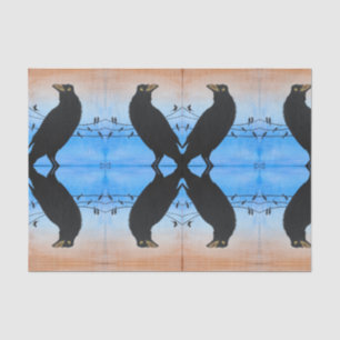 Papier Mousseline Grackle Austin Texas Oiseaux Amateurs de peinture 