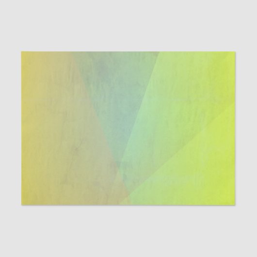 Papier Mousseline Gradation géométrique jaune moderne (Recto)