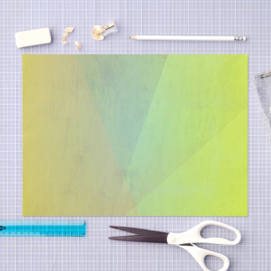 Papier Mousseline Gradation géométrique jaune moderne (Artisanat)