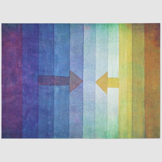 Papier Mousseline Gradient avec flèche, Paul Klee (Recto)