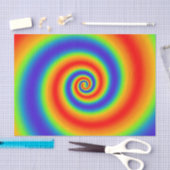 Papier Mousseline Gradient du Colorful Spiral Effect (Artisanat)