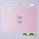 Papier Mousseline Gradient élégant pâle - rose avec le logo fait sur (Artisanat)