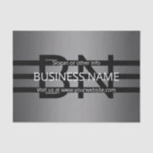 Papier Mousseline Gradient gris moderne et bandes noires horizontale (Recto)