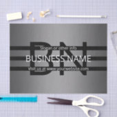 Papier Mousseline Gradient gris moderne et bandes noires horizontale (Artisanat)