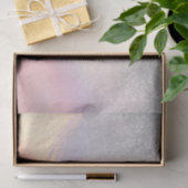 Papier Mousseline Gradient holographique de Silver Glitter (Cadeau)