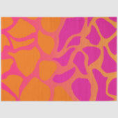 Papier Mousseline Gradient orange et rose chaud (Recto)