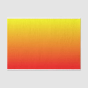 Papier Mousseline Gradient rouge, orange et jaune watercolor