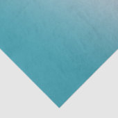 Papier Mousseline Gradient turquoise et blanc (Détail)