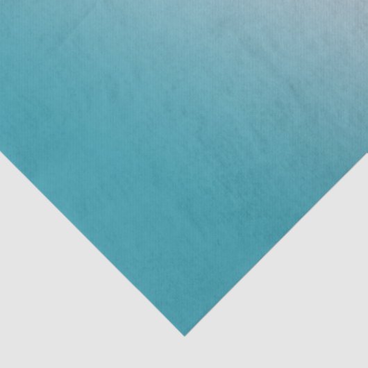 Papier Mousseline Gradient turquoise et blanc (Détail)