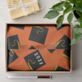 Papier Mousseline Graduation 2025 Orange (Cadeau)