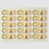 Papier Mousseline Graduation class of 2026 retro (Recto)