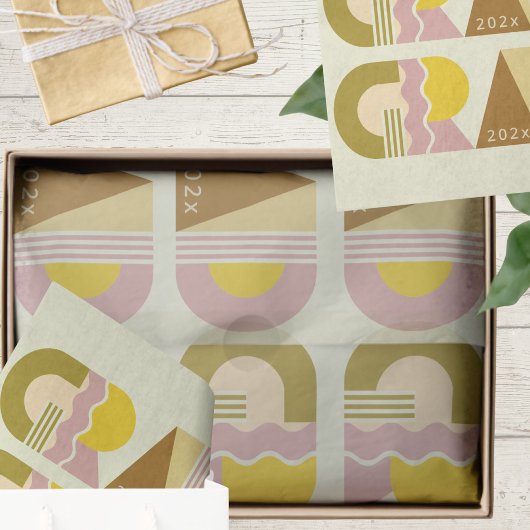 Papier Mousseline Graduation class of 2026 retro