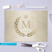 Papier Mousseline Graduation Gold Laurel Wreath Class of 2023 (Artisanat)