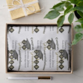 Papier Mousseline Graduation personnalisée Noir & Or (Cadeau)