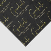 Papier Mousseline Gradué Gold Calligraphie Moderne Script (Détail)