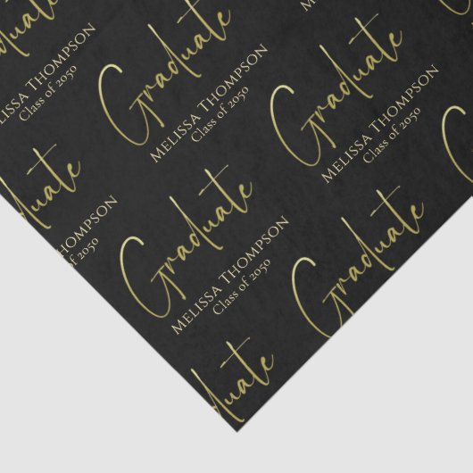 Papier Mousseline Gradué Gold Calligraphie Moderne Script (Détail)