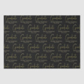 Papier Mousseline Gradué Gold Calligraphie Moderne Script (Recto)