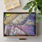 Papier Mousseline Graffiti Abstrait Urban 16 Découpage papier de pap (Cadeau)