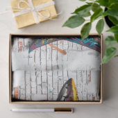 Papier Mousseline Graffiti Art Whale Découpage (Cadeau)