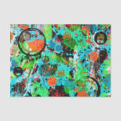 Papier Mousseline Graffiti de combat alimentaire Abstrait (Recto)