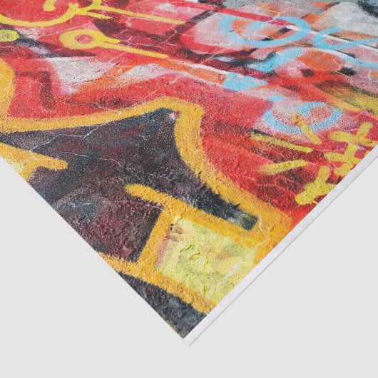 Papier Mousseline graffiti de planète (Détail)