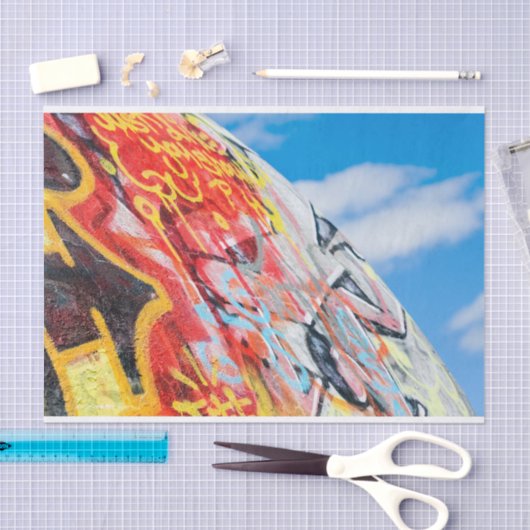 Papier Mousseline graffiti de planète (Artisanat)